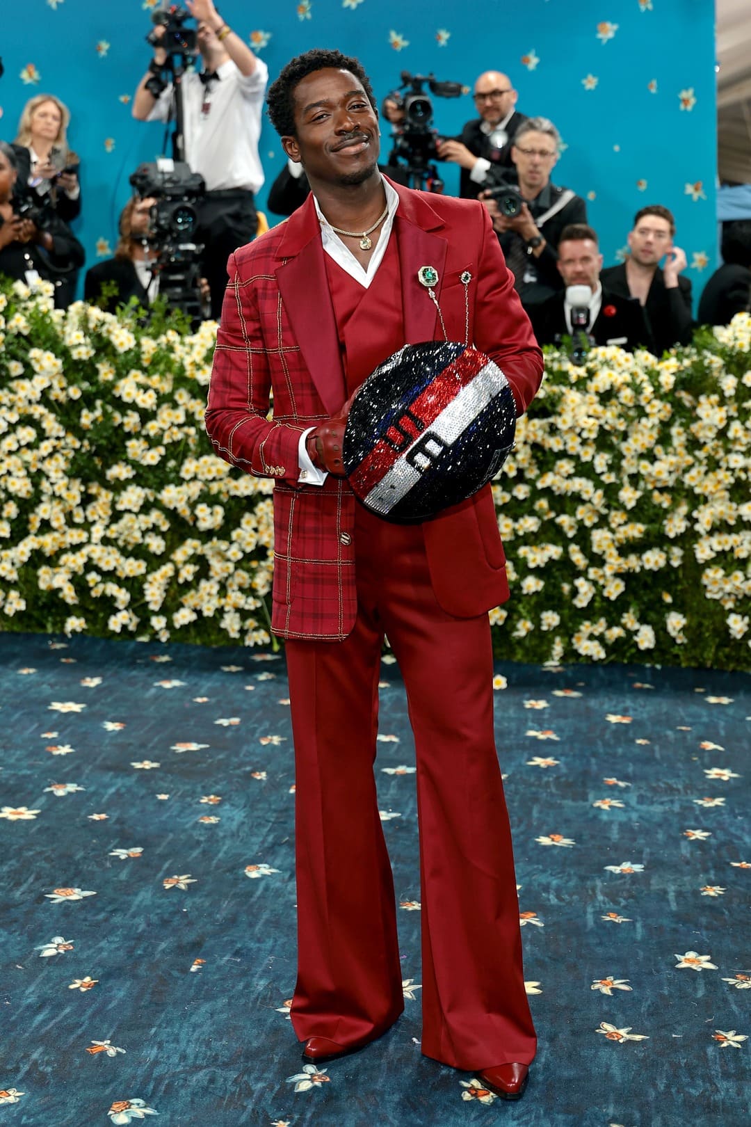 Damson Idris veste Custom Tommy Hilfiger_Met Gala 2025_Crédito Getty Images