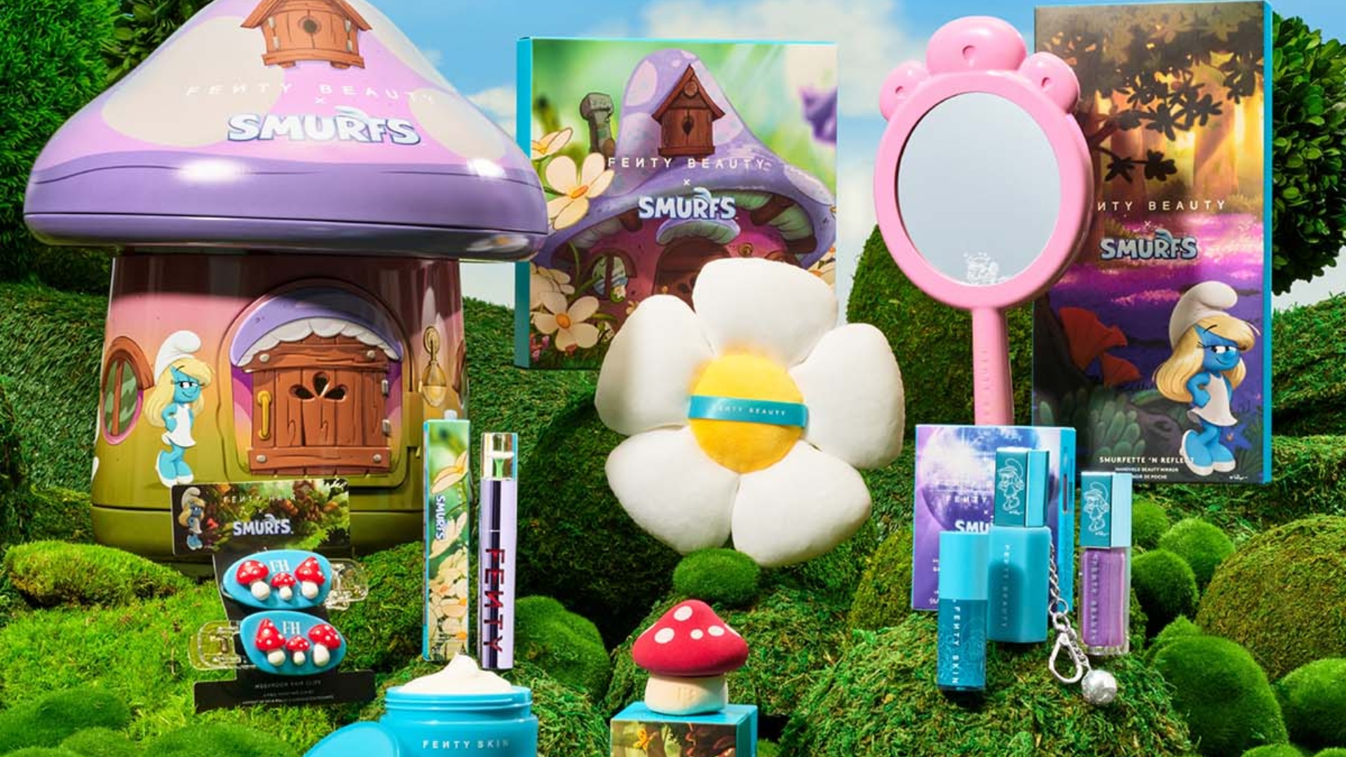 Fenty Beauty apresenta coleção inspirada na Smurfette em edição limitada de luxo