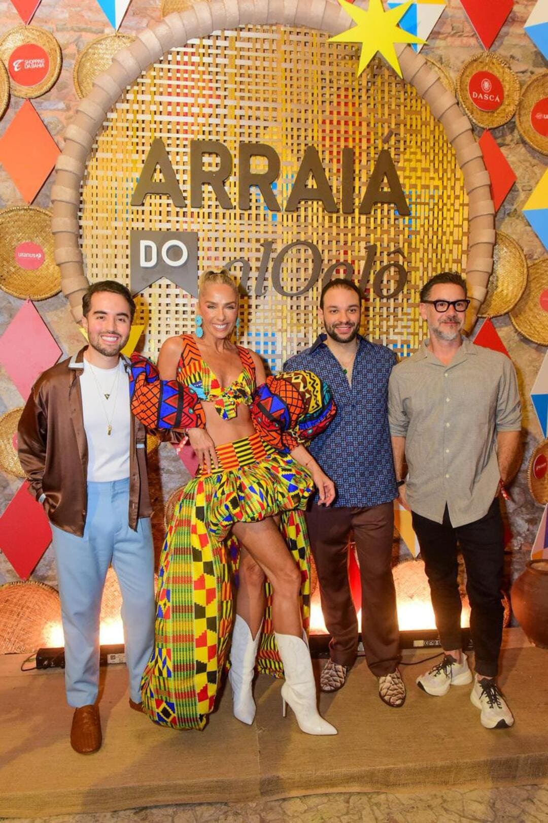 Vitor, Adriane Galisteu, Rafael Freitas e Alexandre Iodice
